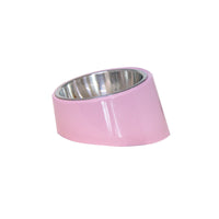 HKM-4598461 Inclined Stainless Steel Dog and Cat Food Bowl - Short Mouth Design, Various Sizes