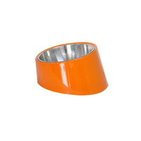 HKM-4598461 Inclined Stainless Steel Dog and Cat Food Bowl - Short Mouth Design, Various Sizes