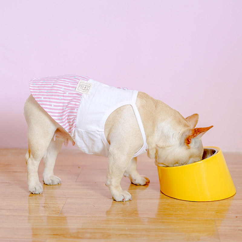 HKM-4598461 Inclined Stainless Steel Dog and Cat Food Bowl - Short Mouth Design, Various Sizes