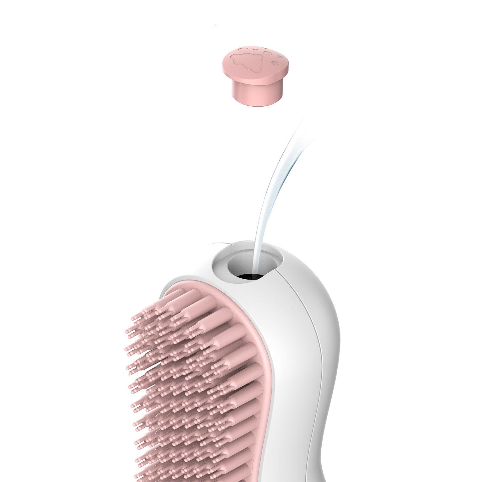 HKM-4599869 Soft Bristle Cat Shower Brush for Gentle Massage and Cleaning