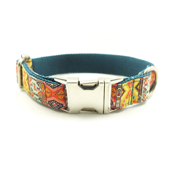 HKM-4600125 Durable Polyester Loose Dog Collar with Metal Buckle ¨C Multiple Sizes Available (XS-XL)
