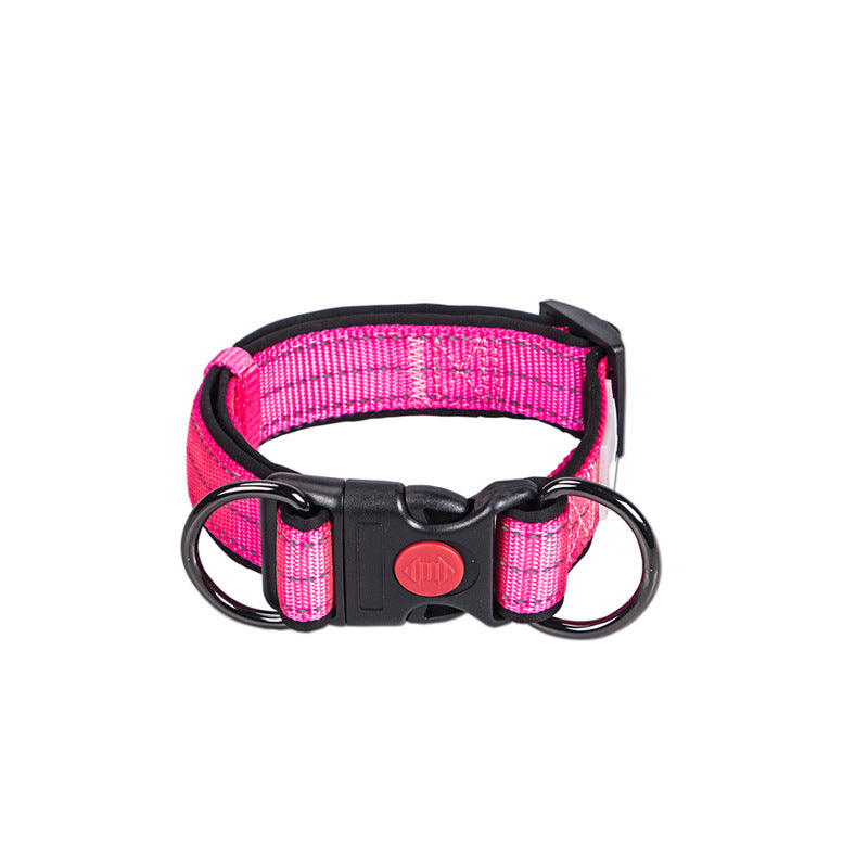 HKM-4600253 Collared Dog Leash Set for Small, Medium, and Large Dogs in Vibrant Colors