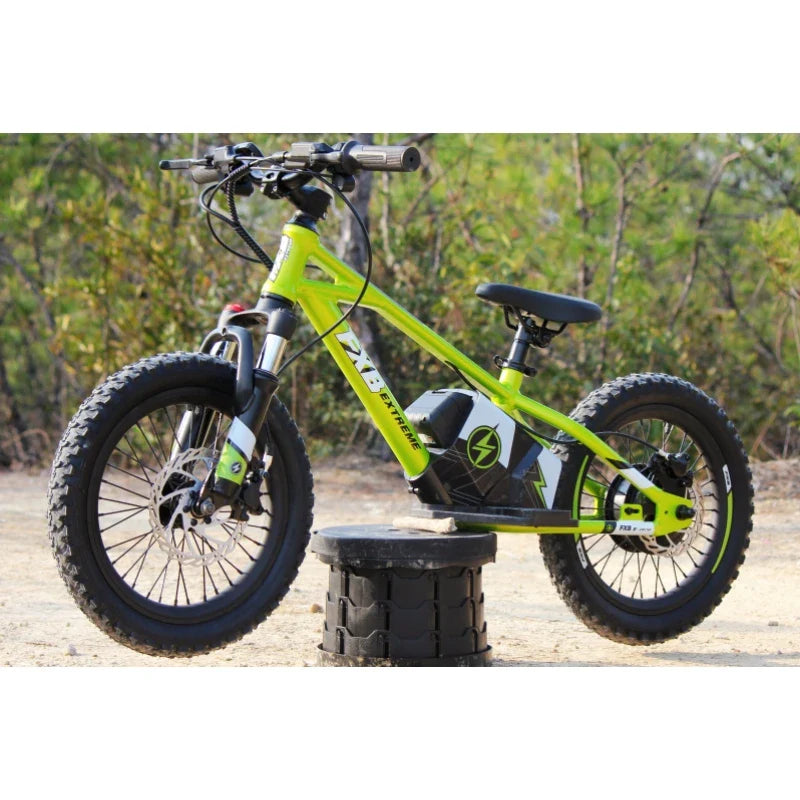 HKM-460115 16-Inch Electric Balance Bike for Kids with 2-Speed Gears and Disc Brake