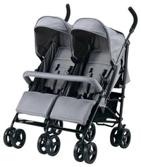 HKM-4601171 side-by-side twin umbrella stroller showcase