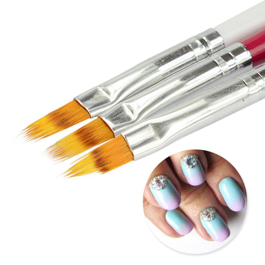 HKM-460179 Nail Art Smudge Pen for UV Gel Manicure - Precision Brush and Wood Handle