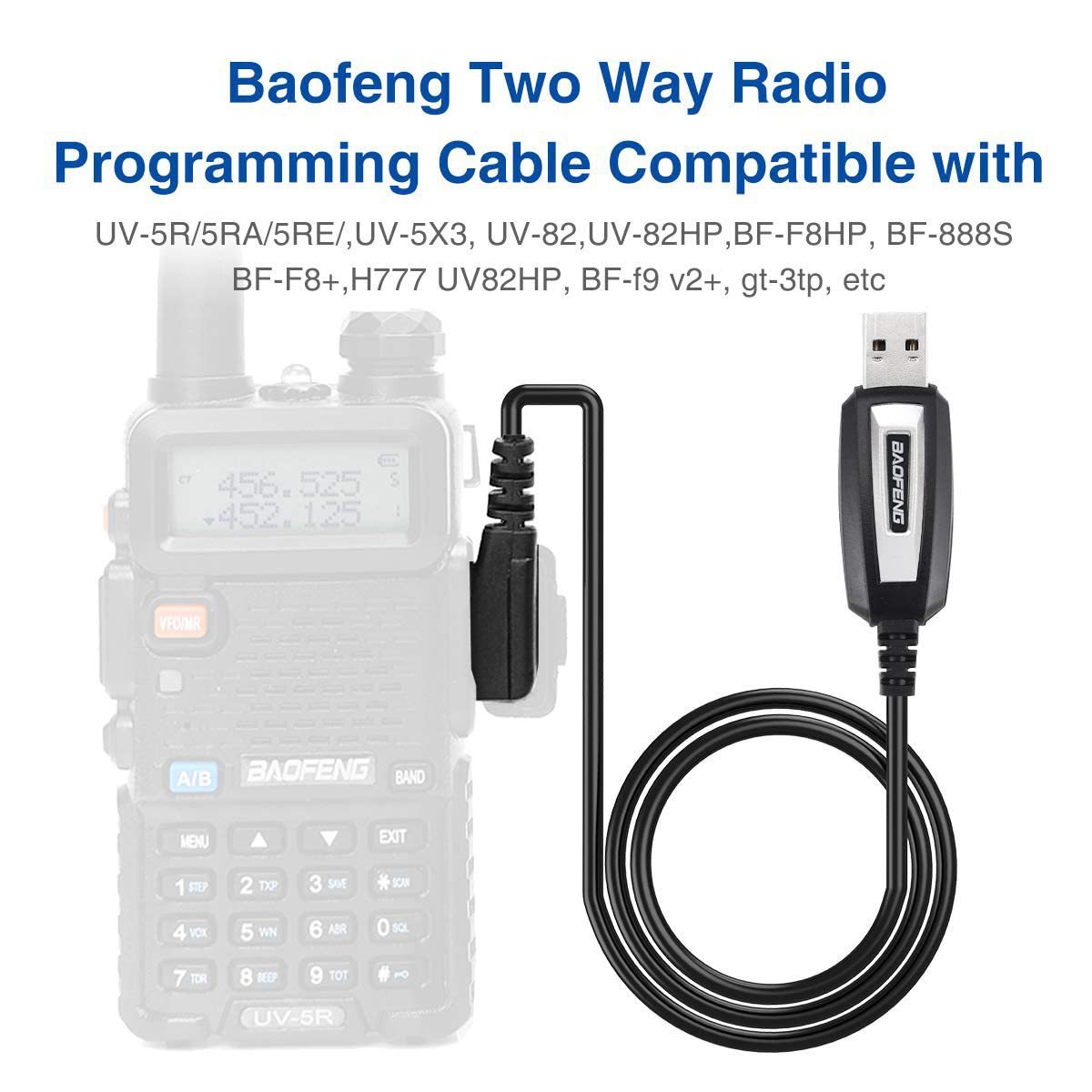 HKM-460243 Baofeng USB Programming Cable for Model 5R and 888S