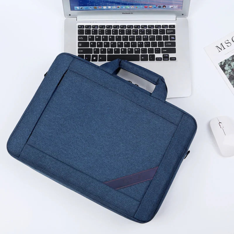 HKM-460243 Waterproof 15.6 Inch Laptop Messenger Bag for Men - Stylish Computer Cover