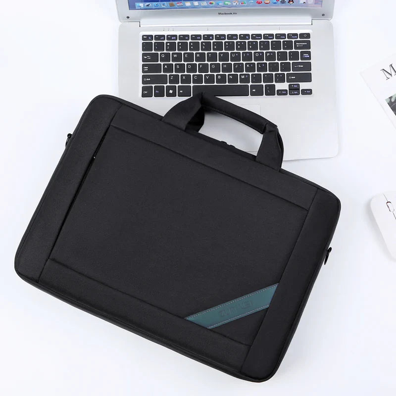 HKM-460243 Waterproof 15.6 Inch Laptop Messenger Bag for Men - Stylish Computer Cover