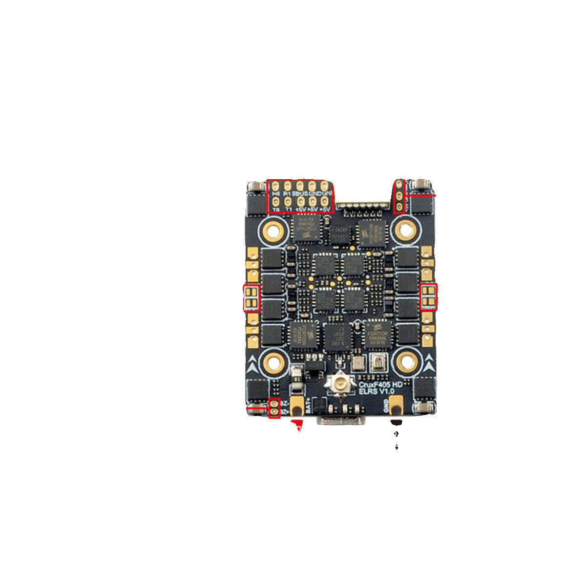 HKM-460371 3-in-1 ELRS Receiver with Built-in Serial Port for 24GHz Flight Control