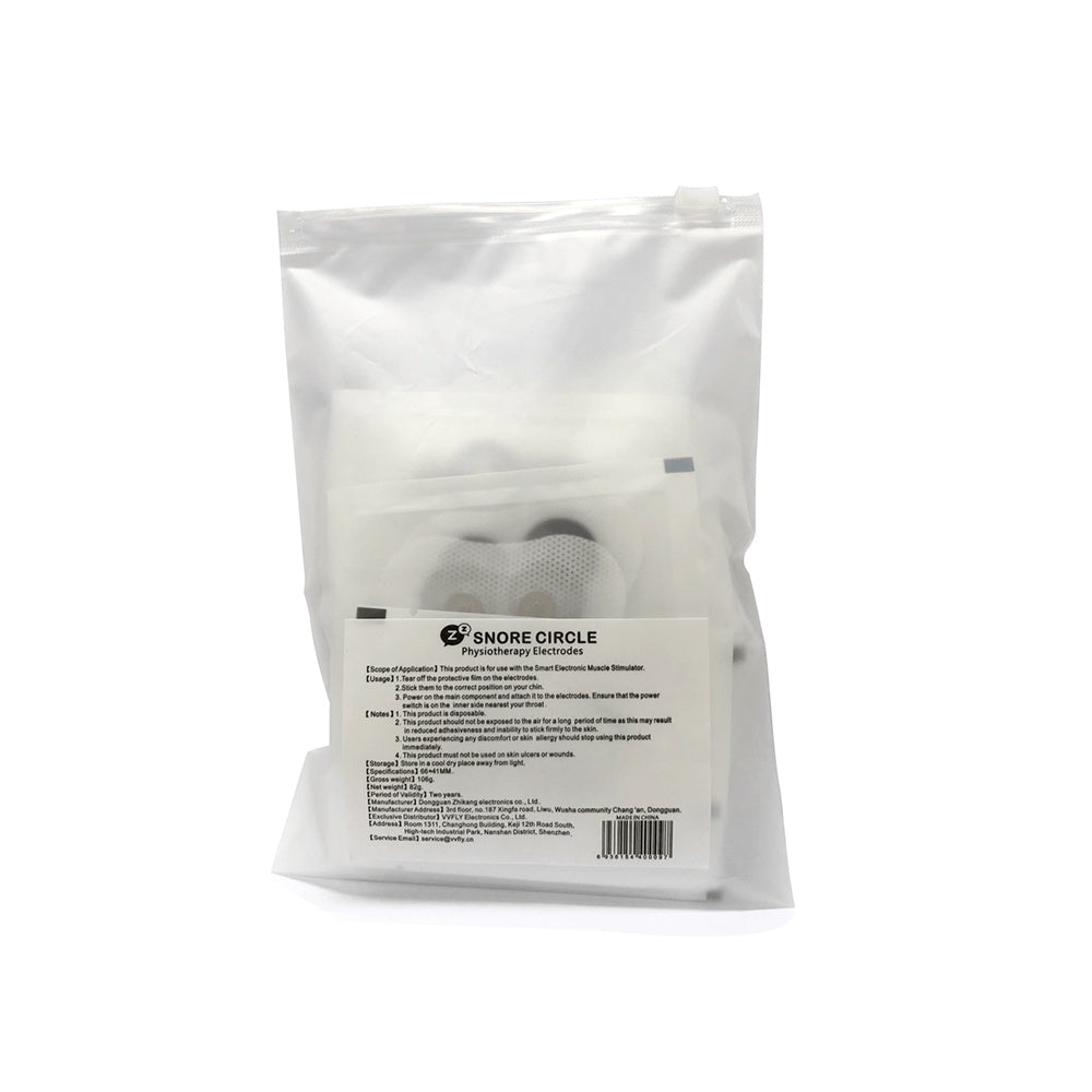 HKM-460371 Single Use Conductive Strips for Throat Muscle Stimulation - 20 Pack Anti-Snoring Strips