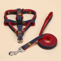 HKM-4603837 Nylon Traction Collar and Dog Chain Set, Multiple Sizes Available