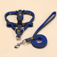 HKM-4603837 Nylon Traction Collar and Dog Chain Set, Multiple Sizes Available