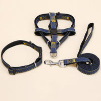 HKM-4603837 Nylon Traction Collar and Dog Chain Set, Multiple Sizes Available
