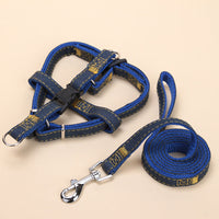 HKM-4603837 Nylon Traction Collar and Dog Chain Set, Multiple Sizes Available