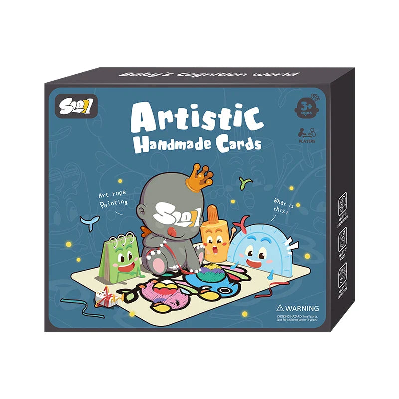 HKM-460435 DIY Artistic Handmade Cards Painting Toy Set for Creative Expression and Educational Fun