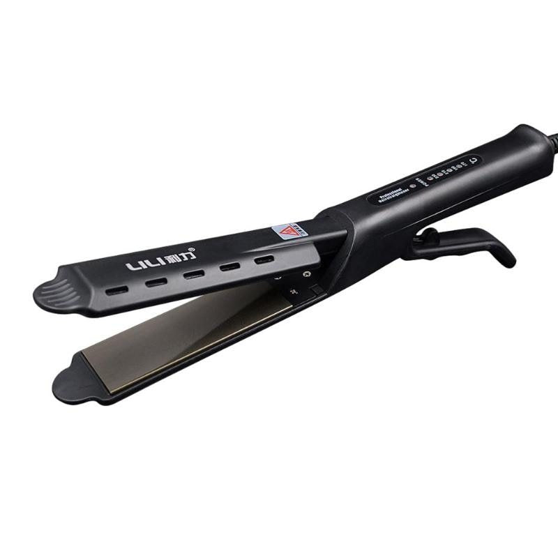 HKM-460435 Lili HS-1808 Hair Straightener with Widened Panel and Fast Heating, Dual Dry/Wet Use, Four Temperature Settings