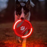 HKM-4604861 LED Dog Flying Disc – Rechargeable Interactive Training Toy for Fun Nighttime Play
