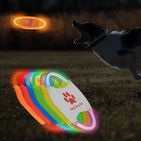HKM-4604861 LED Dog Flying Disc – Rechargeable Interactive Training Toy for Fun Nighttime Play
