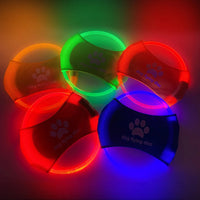 HKM-4604861 LED Dog Flying Disc – Rechargeable Interactive Training Toy for Fun Nighttime Play