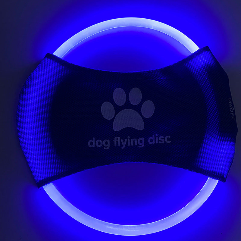HKM-4604861 LED Dog Flying Disc – Rechargeable Interactive Training Toy for Fun Nighttime Play
