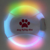 HKM-4604861 LED Dog Flying Disc – Rechargeable Interactive Training Toy for Fun Nighttime Play