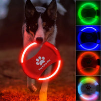 HKM-4604861 LED Dog Flying Disc – Rechargeable Interactive Training Toy for Fun Nighttime Play