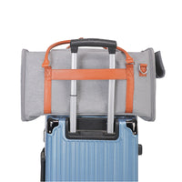 HKM-4606269 Portable Multifunctional Cat Carrier with Universal Wheels and Pull Rod - Soft Nylon Design