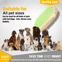 HKM-4607293 Two-Sided Dog Grooming Brush for Short Hair Coats - Detangling and Shedding Tool