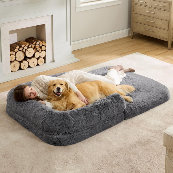 HKM-4608061 Foldable Dog Nest Bed with Removable Washable Cover - Multiple Colors Available
