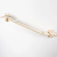 HKM-4608189 Wall-Mounted Wooden Cat Suspension Bridge Pet Stairs - 100x19CM Plywood Design