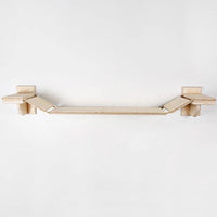 HKM-4608189 Wall-Mounted Wooden Cat Suspension Bridge Pet Stairs - 100x19CM Plywood Design