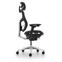 HKM-460947 Ergonomic High Back Black and White Mesh Swivel Office Chair for Home and Office Use