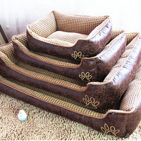 HKM-4609853 Cozy Suede Pet Nest with Free Bone, Blanket, and Summer Mat