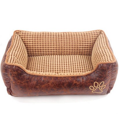 HKM-4609853 Cozy Suede Pet Nest with Free Bone, Blanket, and Summer Mat