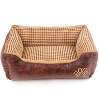 HKM-4609853 Cozy Suede Pet Nest with Free Bone, Blanket, and Summer Mat