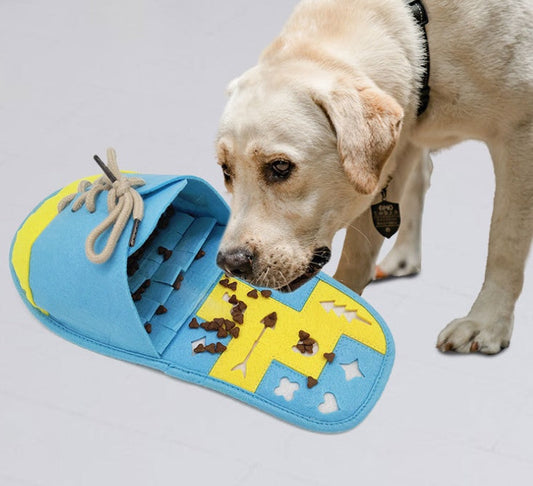 HKM-4610621 Interactive Slow Feeding Chew Toy for Dogs - Soft Felt Cloth, 58g