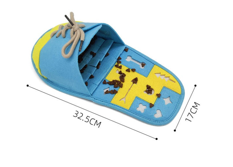 HKM-4610621 Interactive Slow Feeding Chew Toy for Dogs - Soft Felt Cloth, 58g
