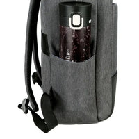 HKM-461075 Custom Logo Laptop Backpack with Waterproof Zipper and USB Port, Polyester Material