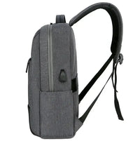 HKM-461075 Custom Logo Laptop Backpack with Waterproof Zipper and USB Port, Polyester Material