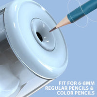 HKM-461139 Portable Electric Pencil Sharpener with Durable Plastic Design for Students