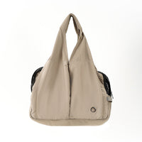 HKM-4612029 Breathable Apricot Cloth Pet Handbag for Outdoor Use, Portable and Versatile Design