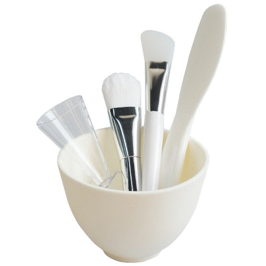 HKM-461267 Silicone Face Mask Mixing Tools Set - 5-Piece Kit for Skincare and Beauty Applications