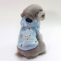 HKM-461459 Stylish Pet Denim Jacket in Dark Blue and Light Blue for Small to XXL Sizes