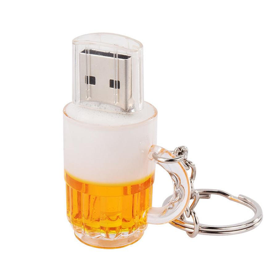 HKM-461523 Personalized Beer Mug USB Flash Drive - 2GB to 64GB Storage Options, Metal & Plastic Design