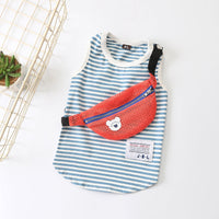 HKM-4615357 Small Pet Dog Backpack Vest - Adjustable Fit for Sizes S-XXXL, Yellow & Blue Options