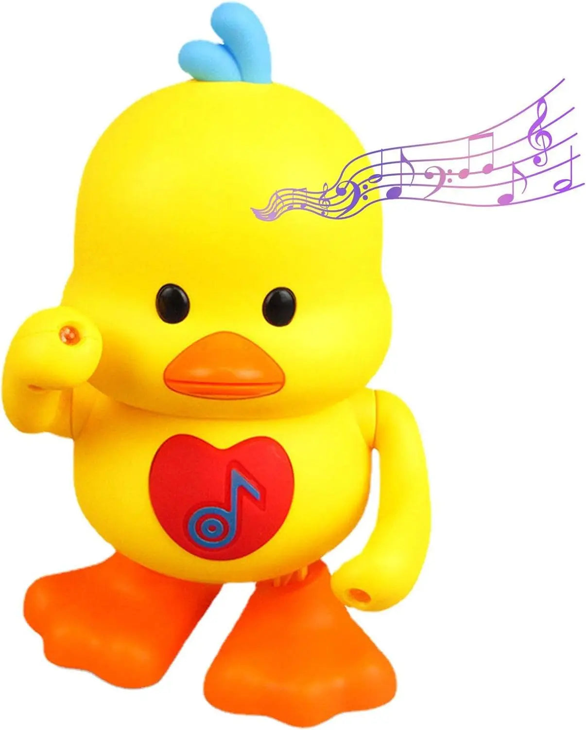 HKM-461651 Glowing Yellow Duck Toy for Kids - Walking, Dancing, Singing & Talking Educational Fun