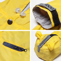 HKM-4617917 Waterproof Nylon Dog Raincoat for All Seasons - Casual Fit, Two Feet Size