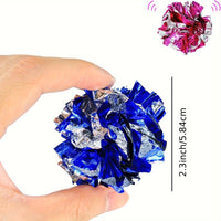 HKM-4618173 Colorful Grasping Cat Toy with Crinkly Paper Ball - 5-6cm