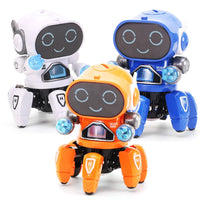 HKM-461843 Intelligent Six Claws Walking and Dancing Robot Toy with Lights and Music for Kids