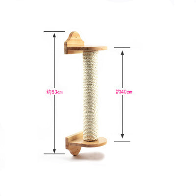 HKM-4618813 Cat Scratch Column Cat Climbing Frame 53cm Sisal and Wood Design для Cats